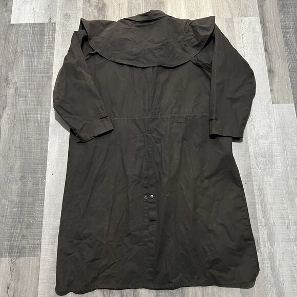 Vintage Bushtrader Waxed Canvas Cotton Duster Riding Men's Outdoor Jacket 3XL - Picture 2 of 6